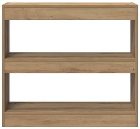 vidaXL Ντουλάπι βιβλίων/διαχωριστικό δωματίου Artisan Oak 80x30x72 cm