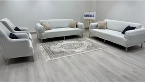 Stewehome Σετ καλύμματα καναπέ από πολυεστέρα και βαμβάκι με ριγέ σχέδιο 180x230 cm