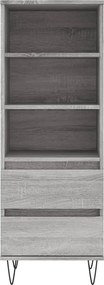 vidaXL Ντουλάπι Γκρι Sonoma 40x36x110 εκ. από Επεξεργασμένο Ξύλο