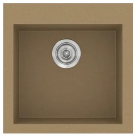 Sanitec Classic 339 Metallic Coffee Ένθετος Νεροχύτης 50cm