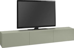 Έπιπλο τηλεόρασης επιτοίχιο Francy Megapap χρώμα ash green 180x30x30εκ.