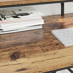 vidaXL Γραφείο Παλιό Ξύλο 100 x 50 x 90 cm Επεξεργασμένο ξύλο