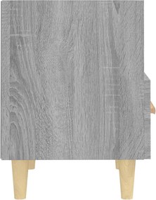 vidaXL Κομοδίνο Γκρι Sonoma 40 x 35 x 47 εκ.