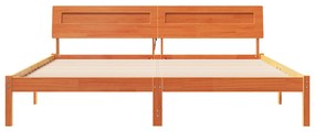 vidaXL Σκελετός Κρεβατιού Καφέ κεριού 180 x 200 cm Μασίφ ξύλο πεύκου