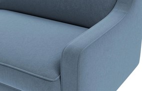 3-Seat Sofa Robin 3 - Ocean Blue, Walnut Ocean Blue
Walnut