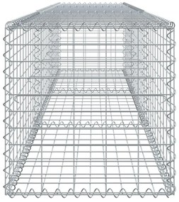 vidaXL Συρματοκιβώτιο με Κάλυμμα 300x50x50 εκ. από Γαλβανισμένο Χάλυβα