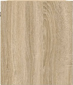vidaXL Κομοδίνα Επιτοίχια Sonoma Δρυς 38x34x40 εκ.
