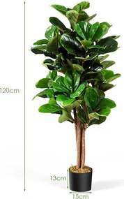 Τεχνητό Φυτό Συκιά 120 cm Costway HW66027