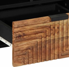 vidaXL Ντουλάπι TV Solid Acacia Wood 100 x 33 x 46 εκ.