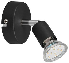 Φωτιστικό Οροφής - Σποτ Paris R80911032 1xGU10 35W Φ8cm 11cm Black Mat RL Lighting Metal