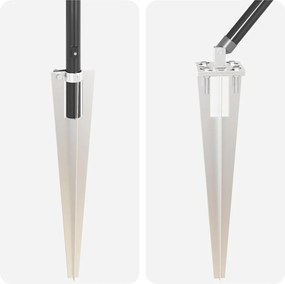 vidaXL Στύλος Περιφράξεων 52 pcs Γκρι 3,2 x 3,2 x 225 εκ