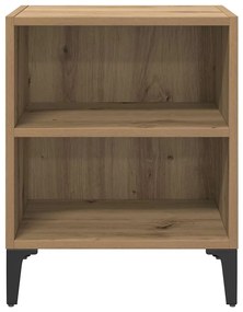 vidaXL Κομοδίνο 2 pcs artisan δρυς 40 x 30 x 50 cm Επεξεργασμένο ξύλο