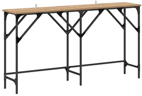 vidaXL Τραπέζι κονσόλας artisan δρυς 140 x 29 x 75 εκ