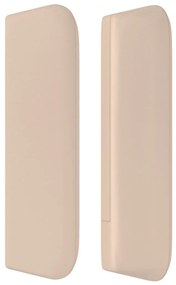 vidaXL Κεφαλάρι με Πτερύγια Καπουτσίνο 83x16x78/88 εκ. Συνθετικό Δέρμα