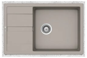 Schock Cristalite Manhattan 30180 Concrete Beton Ένθετος Νεροχύτης 78x50cm