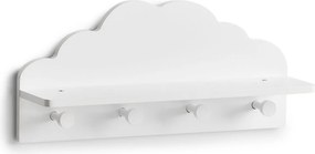 Κρεμάστρα Τοίχου 4 Θέσεων Με Ράφι (48x12x22) Z-L Cloud 13504