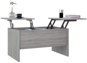 vidaXL Τραπεζάκι Σαλονιού Γκρι Sonoma80x50x42,5 εκ.Επεξεργασμένο Ξύλο