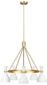 Πολυέλαιος Κρεμαστό Φωτιστικό 5xE27 Joan Elstead Lighting-FE-JOAN5-MW-Λευκό FE-JOAN5-MW