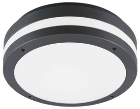 Φωτιστικό Οροφής - Πλαφονιέρα Kendal R62151142 30x9cm Led 1180Lm 11W Anthracite-White RL Lighting Plastic