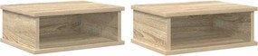 vidaXL Κομοδίνο 2 τμχ. Δρύς Sonoma 40 x 31 x 15 εκ Επεξεργασμένο Ξύλο