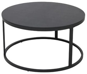 TONDO COFFEE TABLE ΜΑΥΡΟ 80x80xH40cm