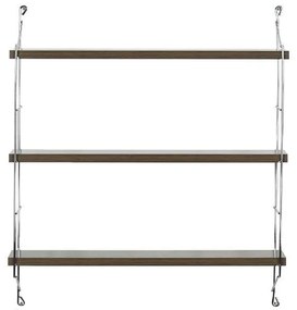 Ράφι Τοίχου Τριπλό Elmira Fylliana Καρυδί 67x15x56 εκ. 67x15x56 εκ.