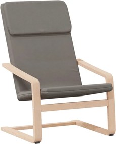 vidaXL Πολυθρόνα Relax Taupe Υφασμάτινη με Υποπόδιο