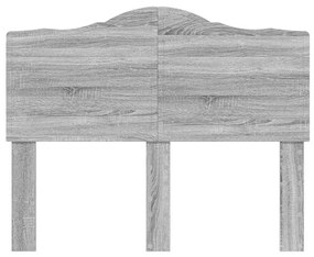vidaXL Κεφαλάρι με κεφαλάρι Γκρίζο Σονομα 120 cm Επεξεργασμένο ξύλο