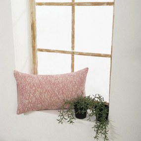 Μαξιλαροθήκη Διακοσμητική Potenza 06 Pink Teoran 30X50 Cotton-Polyester