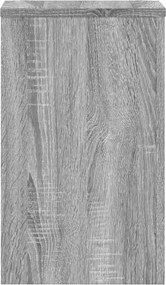 vidaXL Βάσεις Φυτών 2 Τεμ. Γκρι Sonoma 30x30x50 εκ. Επεξεργασμένο Ξύλο