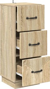 vidaXL Ντουλάπι με Συρτάρια 33 x 34,5 x 87 εκ. Επεξεργασμένο Ξύλο