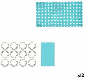 Σετ Μπάνιου Berilo Μπλε PVC πολυαιθυλένιο EVA 28 x 42 x 6 cm (12 Μονάδες)