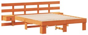 vidaXL Σκελετός Κρεβατιού με συρτάρι Καφέ 140 x 200 εκ