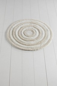 Acrylic Bathmat Round - Ecru Ecru
