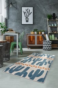 Χαλί Cactus Time 882CHL1084 Cream-Blue-Orange Conceptum Hypnose 120X180cm