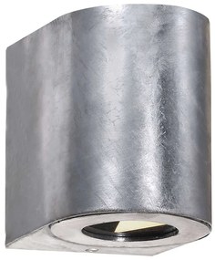 Φωτιστικό Τοίχου Canto 2 49701031 10x8,7x10,4cm Led 500Lm 2x6W 2700K IP44 Steel Nordlux Metal