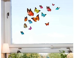 Αυτοκόλλητα βινυλίου για τζάμι Πεταλούδες Butterflies S 69002 Ango-69002-Πολύχρωμο 69002