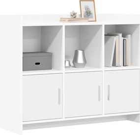vidaXL Πλαϊνό γραφείο Λευκό 98,5 x 33 x 80 εκ Επεξεργασμένο Ξύλο