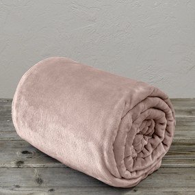 Κουβέρτα Fleece Μονή (150x220) Kocoon Meleg Ροζ