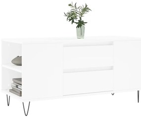 vidaXL Τραπεζάκι Σαλονιού Λευκό 102x44,5x50 εκ. από Επεξεργασμένο Ξύλο