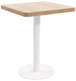 vidaXL Τραπέζι Bistro Ανοιχτό Καφέ 60 x 60 εκ. από MDF