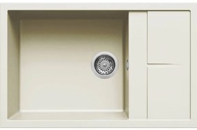 Elleci Unico 310 Ένθετος Νεροχύτης κουζίνας Bianco Antico 62 78x50cm