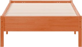 vidaXL Σκελετός Κρεβ. Χωρίς Στρώμα Καφέ Κεριού 75x190 εκ Μασίφ Πεύκο
