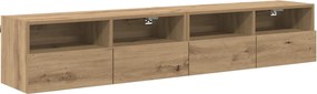 vidaXL Βάσεις τηλεόρασης 2 pcs Artisan Oak Επεξεργασμένο ξύλο