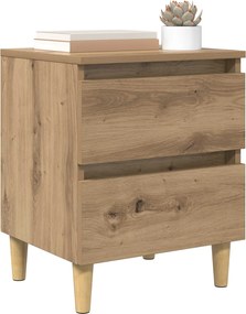 vidaXL Ντουλάπι κρεβατιού Artisan Oak 40 x 35 x 50 εκ.