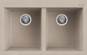 Elleci Quadra 350 - Νεροχύτης Κουζίνας Γρανίτη 79x50 - Avena