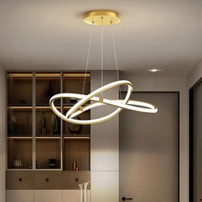 Φωτιστικό Οροφής Δίφωτο LED Homelighting Anita Gold 77-50455