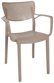 Καρέκλα - Πολυθρόνα Frontline PP cappucino 56x50x83 εκ.