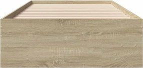 vidaXL Πλαίσιο Κρεβ. Χωρ. Στρώμα Sonoma Δρυς 90 x 190 εκ. Επεξ. Ξύλο