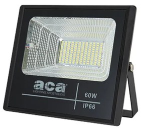 SOLAR SMD LED FLOOD LIGHT 60W 6000K IP66 120° Ra70 ACA SV6060